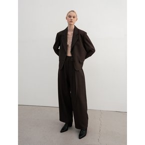 Wide-Leg Belted Trousers (JUJS104-65)