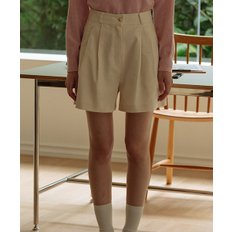 Corduroy two turk short pants_Cream