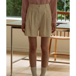 Corduroy two turk short pants_Cream