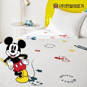 (유아용 인증 안심 원단) 디즈니 프리미엄 냉감패드 쿨매트 미키마우스 친환경 오코텍스 인증