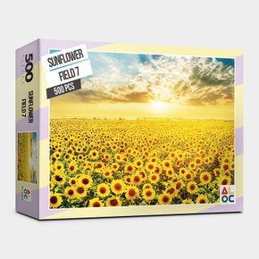 500피스 직소퍼즐 - 황금빛으로 물든 해바라기 들판 2 (퍼즐사랑)