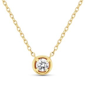 라피네 0.3ct 다이아 목걸이 18K lucen