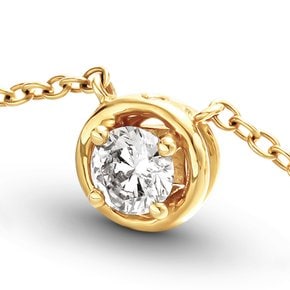 라피네 0.3ct 다이아 목걸이 18K lucen