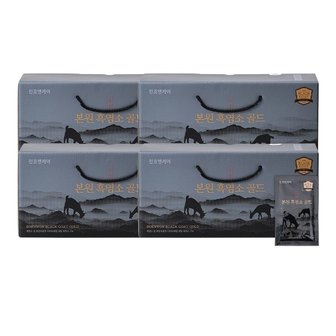  천호 본원 흑염소 골드 70ml 30포 4개-토종 흑염소 진액 엑기스 즙