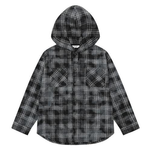 에꼴리에 더센트럴 TC01 빈티지 체크 후드 셔켓 26C5531(1)
