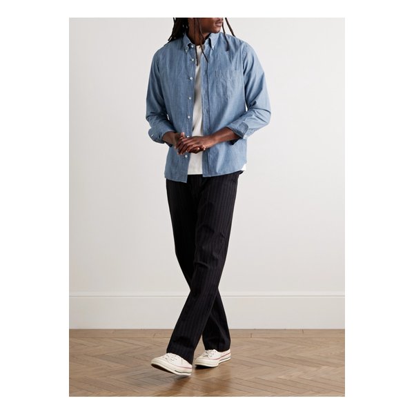 하트퍼드 버튼다운 칼라 코튼 샴브레이 셔츠 46376663162884226