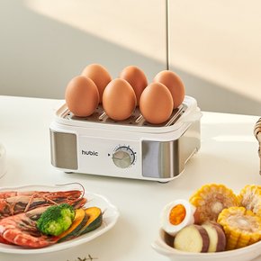 타이머 스텐 계란찜기 계란 달걀 삶는 기계 반숙기 에그쿠커 HB-142EW