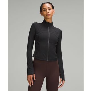 룰루레몬 디파인 크롭 재킷 *Ribbed Nulu™ - BLK