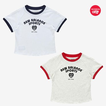 뉴발란스키즈 Hybrid Sports_크롭 반팔티 (NK9EF2831G)
