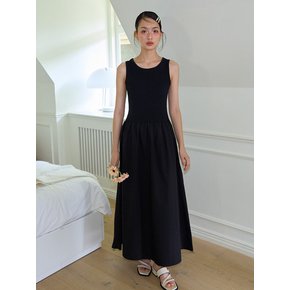 Sleeveless Long Dress_ Black