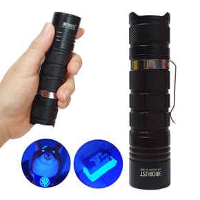 LED UV 줌기능 자외선램프 365nm 네일 경화 형광물질 얼룩 탐지 반려동물 오줌 낚시찌 골프공