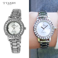 [TANDY] 탠디 럭셔리 여성용 쥬얼워치(오스트리아 스톤 식입) T-4034 실버