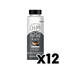 어른우유 흑임자 건강한끼 페트음료 250ml x 12개