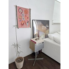 피크닉 브런치 아트 우드 족자 패브릭 월데코 벽걸이 태피스트리 40x55