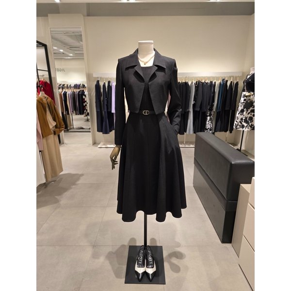 [파주점] 라운드 플레어 원피스 + 자켓 세트 JS3B0OP224