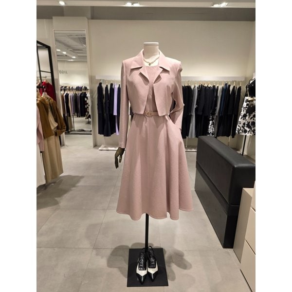 [파주점] 라운드 플레어 원피스 + 자켓 세트 JS3B0OP224