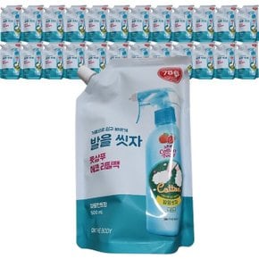 온더바디 코튼풋 발을씻자 풋샴푸 리필 500ml 자몽4개