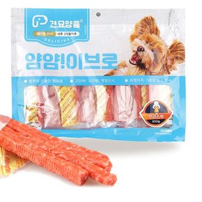 피플펫 강아지 간식 견묘양품 얌얌 이브로 오리스틱 300g