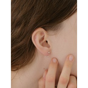 [Silver 925] Two Way Ball Earrings (S)