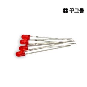 3파이 LED 레드 3mm