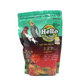 Hello 내츄럴펠렛 프리미엄 앵무새사료 900g 강아지 사료 간식