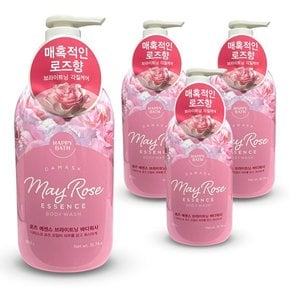 로즈 에센스 바디워시 900g 4개