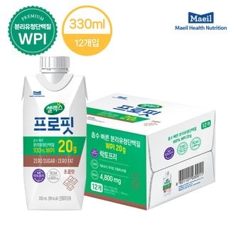 셀렉스 프로핏 웨이프로틴 드링크 초콜릿 1박스(330ml x 12입)