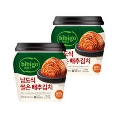 CJ제일제당 비비고 썰은배추김치 더 풍부한 맛 500g x2개