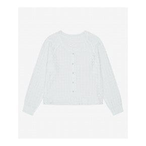 진주 버튼 펀칭 니트 가디건 (TMCCE2989)
