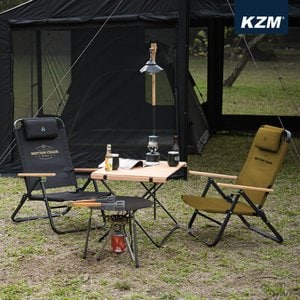 카즈미 1+1 카즈미 모션 캠핑체어 2개 각도조절 접이식캠핑의자