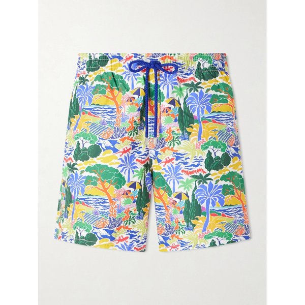 빌보콰 모레아 스트레이트 레그 미드 렝스 프린트 ECONYL® 스윔 쇼츠 46376663163072978