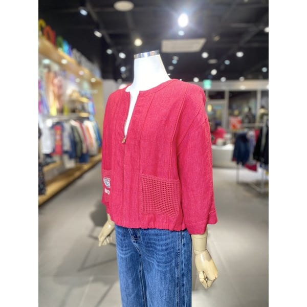 [여주점] 메쉬 포켓 스트링 린넨 점퍼 (BAJP62531)