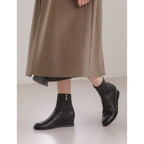 소가죽 엘르 여성 스판 앵클부츠 여성화  3종택1