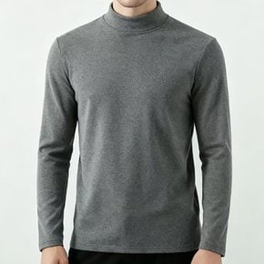 N-TER 엔터 따뜻하고 부드러운 소프트 기모 겨울 언더웨어로 입기 좋은 남성 반폴라 기모 티셔츠