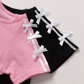 콩콩리본 유아 여아 반팔 티셔츠