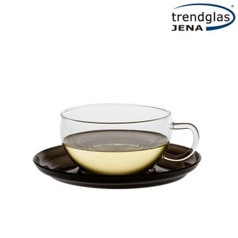 trendglas JENA 글라스 티(차)잔과 글라스 받침-4색(블랙,화이트,그린,블루)