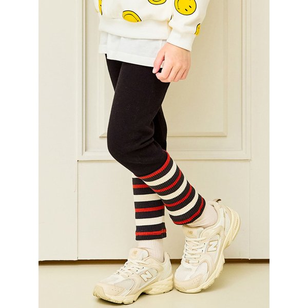 NEW스트라이프배색밍크기모레깅스