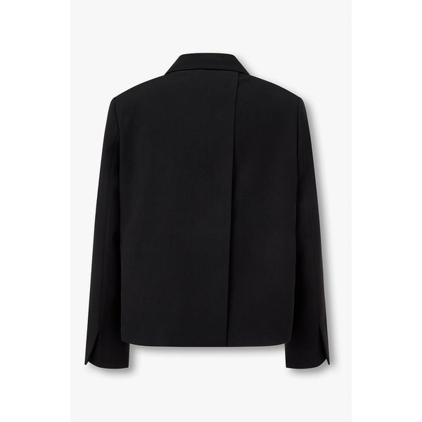 폴리 블렌드 노치트 라펠 숏 자켓 7125310504199