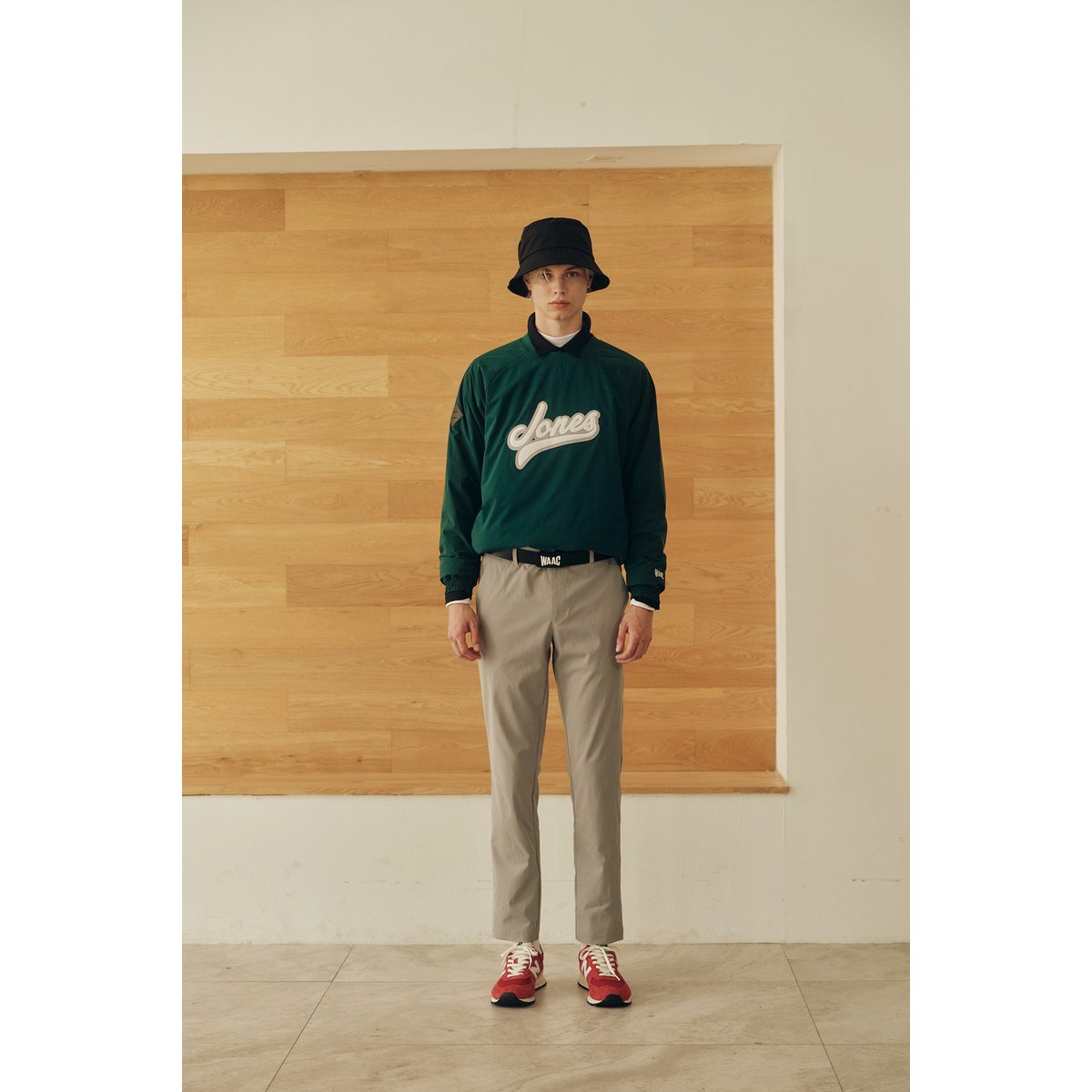 WAAC(왁골프)[WAAC X JONES] Men Logo Padded Pullover_WMUAW24770GRX - 신세계백화점