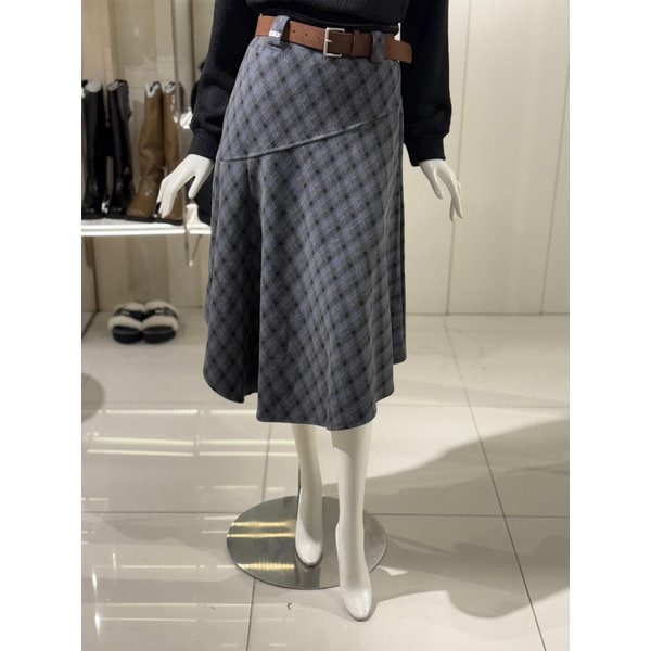 [파주점] 밑단언발 체크  스커트(ER4JS200)