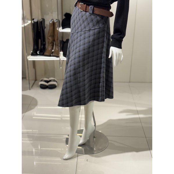 [파주점] 밑단언발 체크  스커트(ER4JS200)