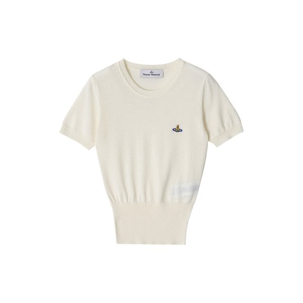 1803002Q Y001A A408 베아 ORB 오브 로고 탑 반팔 여성 니트