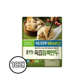 풀무원 육즙듬뿍만두 400g x 18봉 고기만두 야식 간식 샤오롱바오 간