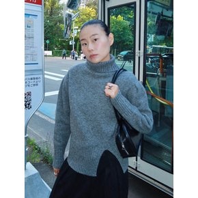 [딘디 PICK] Unbalance Turtleneck Knit Pullover VC2499PO909M