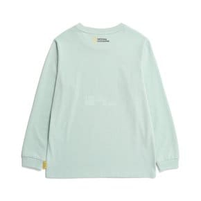 내셔널지오그래픽 키즈 K231UTS910 네오디 스몰로고 L/TEE ASH MINT