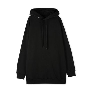 메종마르지엘라 여성 넘버링 로고 블랙 후드티 오버핏 S51GU0056 S25322 900