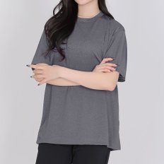 예쁨유지 여성 기능성 쿨 드라이 멜란지 반팔 라운드 티셔츠(TM41LT023W) 등산 아웃도어 냉감 운동복