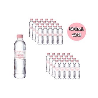  아워홈 지리산수 핑크 에디션 500ml 40개