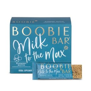 Boobie Bar 슈퍼푸드 비건 수유 바 블루베리 머핀 - 1.7oz/6ct, 부비 건강식품