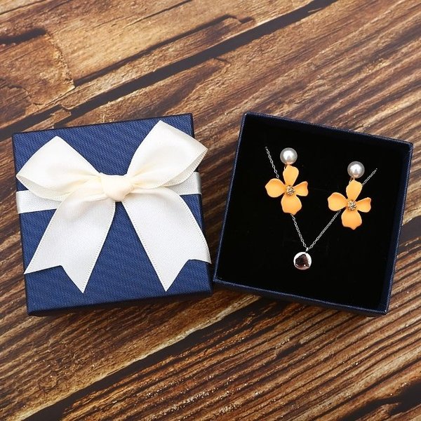 주얼리 케이스 리본상자(블루+아이보리) (WFHN6FN)